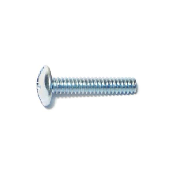 Midwest Fastener #10-24 x 1 in Combination Phillips/Slotted Truss Machine Screw, Zinc Plated Steel, 100 PK 01976 - main